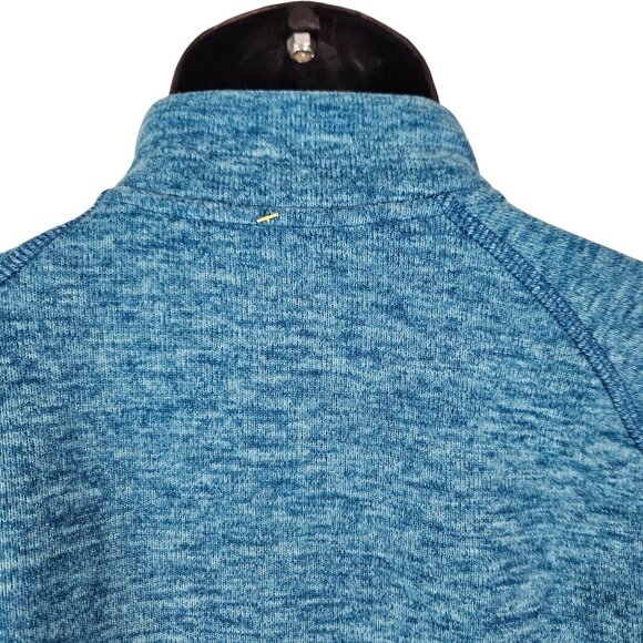 All In Motion Kids Pullover 1/4 Zip Fleece Sweatshirt Large 12/14 Teal Comfort - Picture 4 of 8